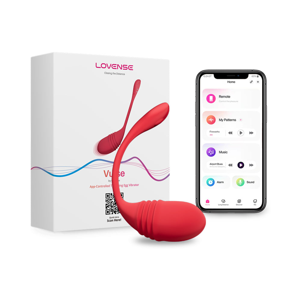 Lovense Vulse Thrusting Egg - Red
