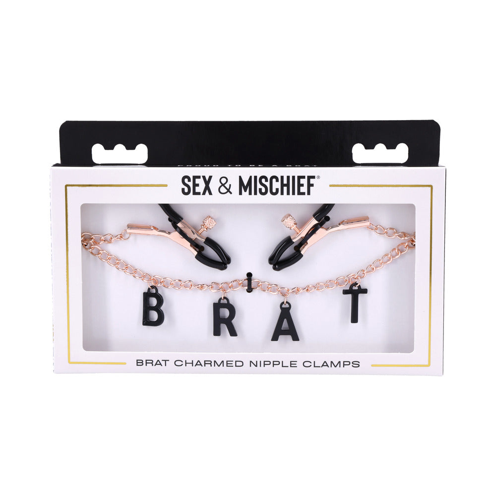 S&M Brat Charmed Nipple Clamps