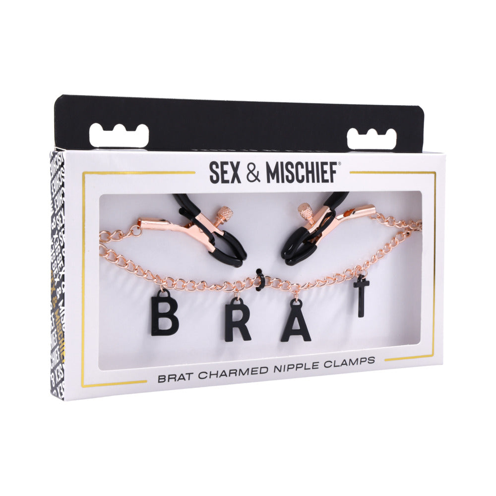 S&M Brat Charmed Nipple Clamps