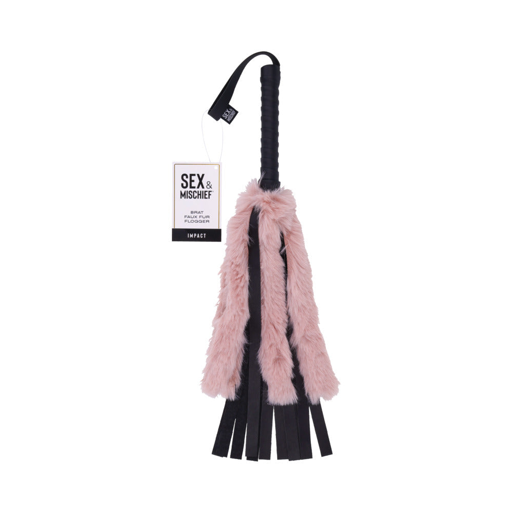 S&M Brat Faux Fur Flogger