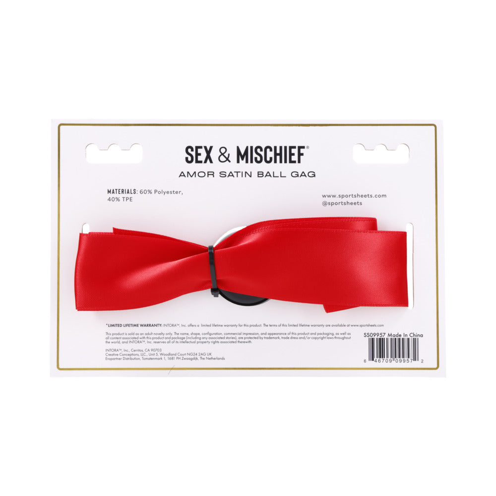 S&M Amor Satin Ball Gag
