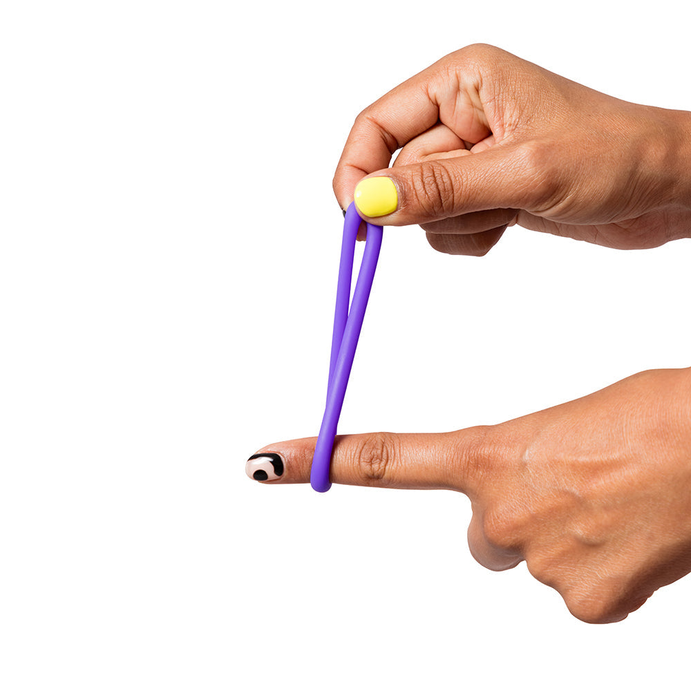 ROMP Remix Trio Penis Ring Set of 3 - Purple