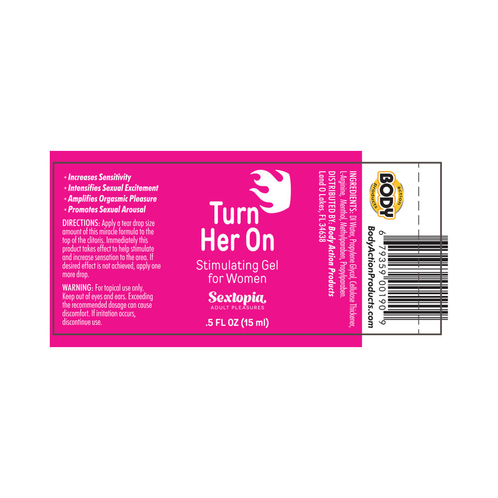 Sextopia Turn Her On Women Stimulating Gel - 1/2 oz Bottle