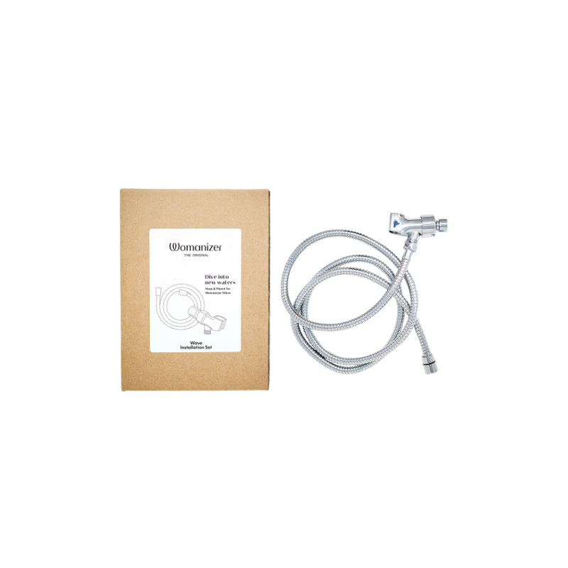 Womanizer Wave Shower Hose & Arm Mount Set - Chrome