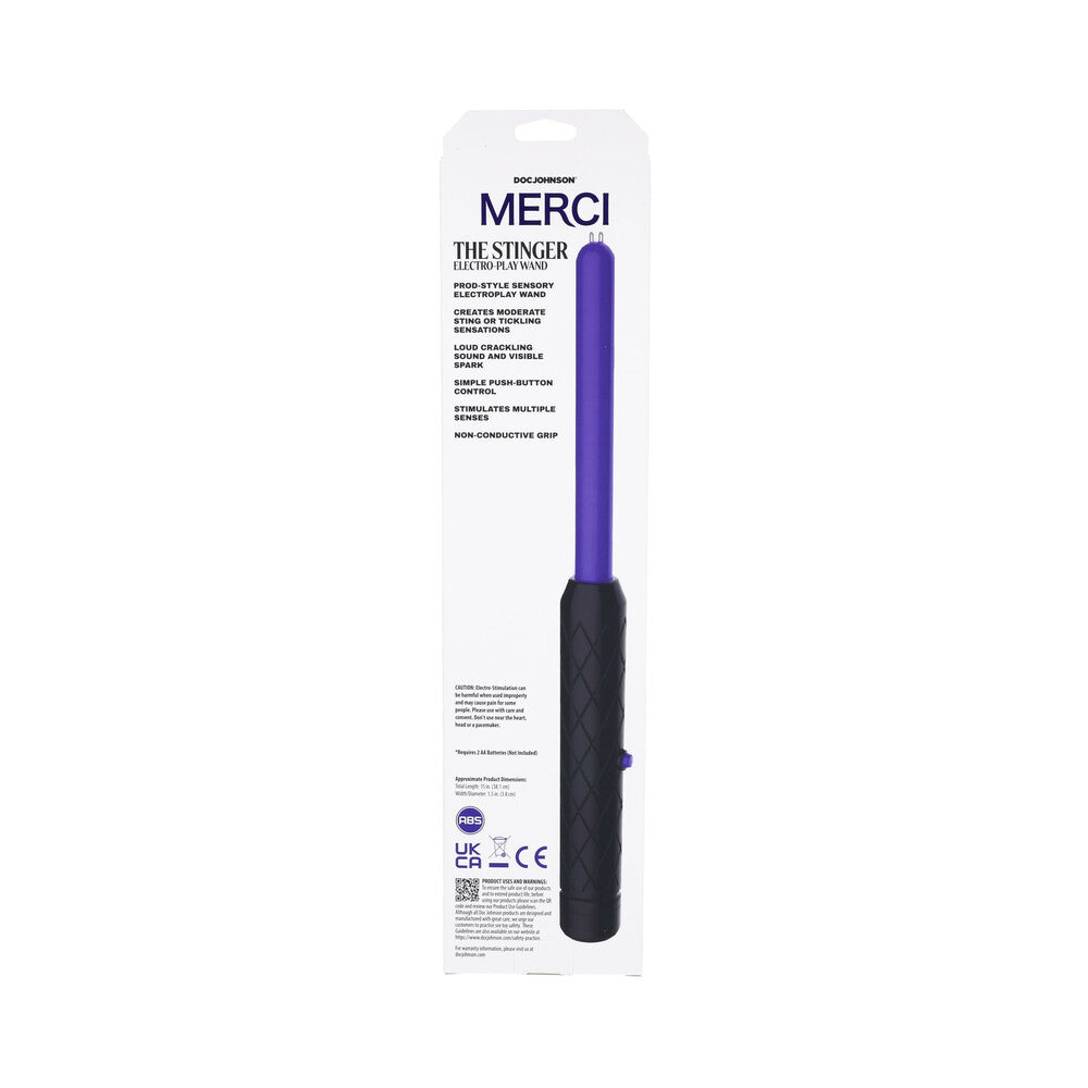 Merci The Stinger Electroplay Massager Wand - Black, Violet