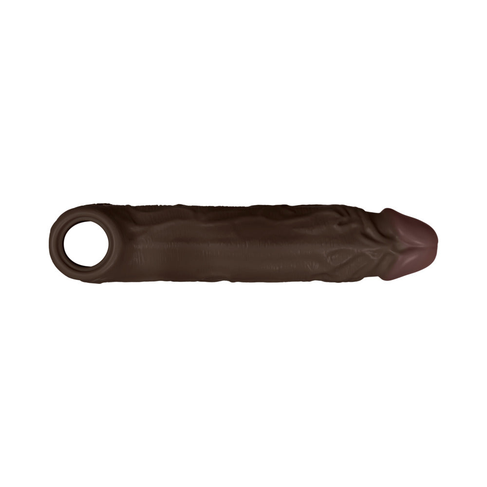 Shaft Model F Flexskin Liquid Silicone 7.8" Sheath - Mahogany