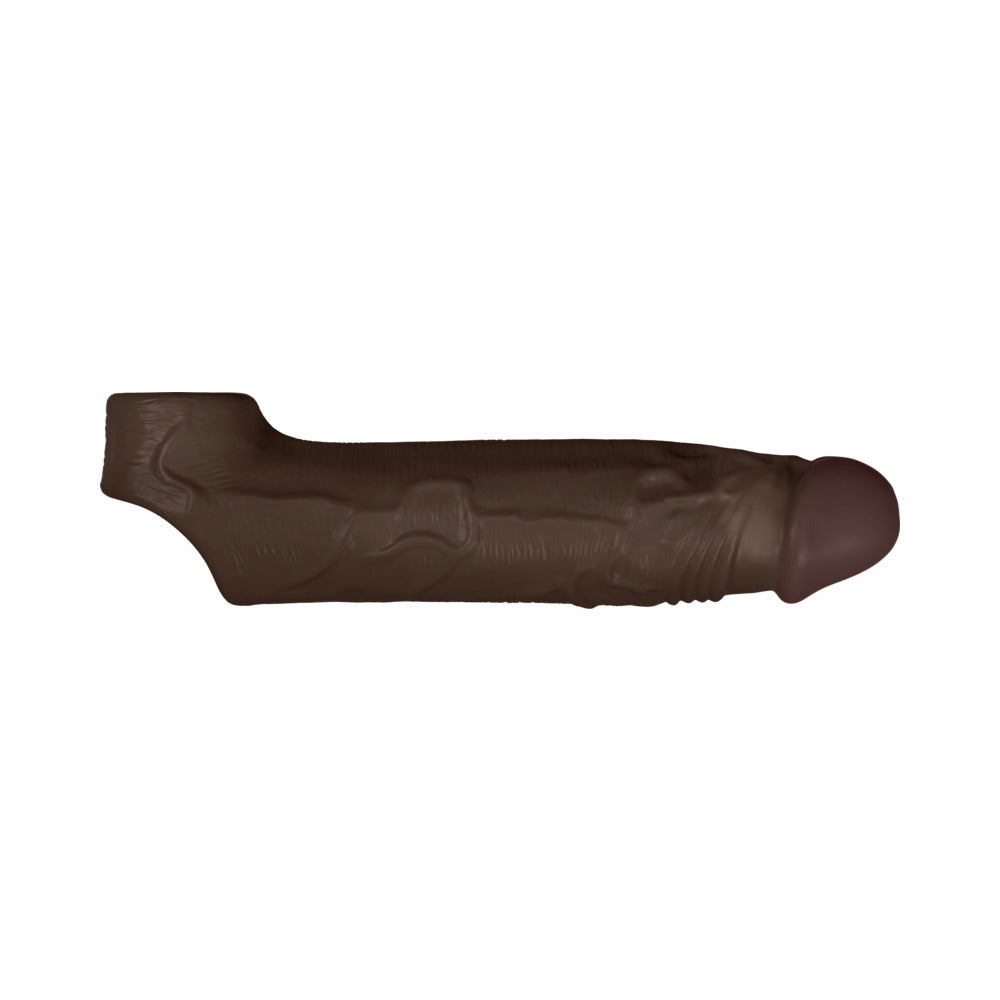 Shaft Model F Flexskin Liquid Silicone 7.8" Sheath - Mahogany