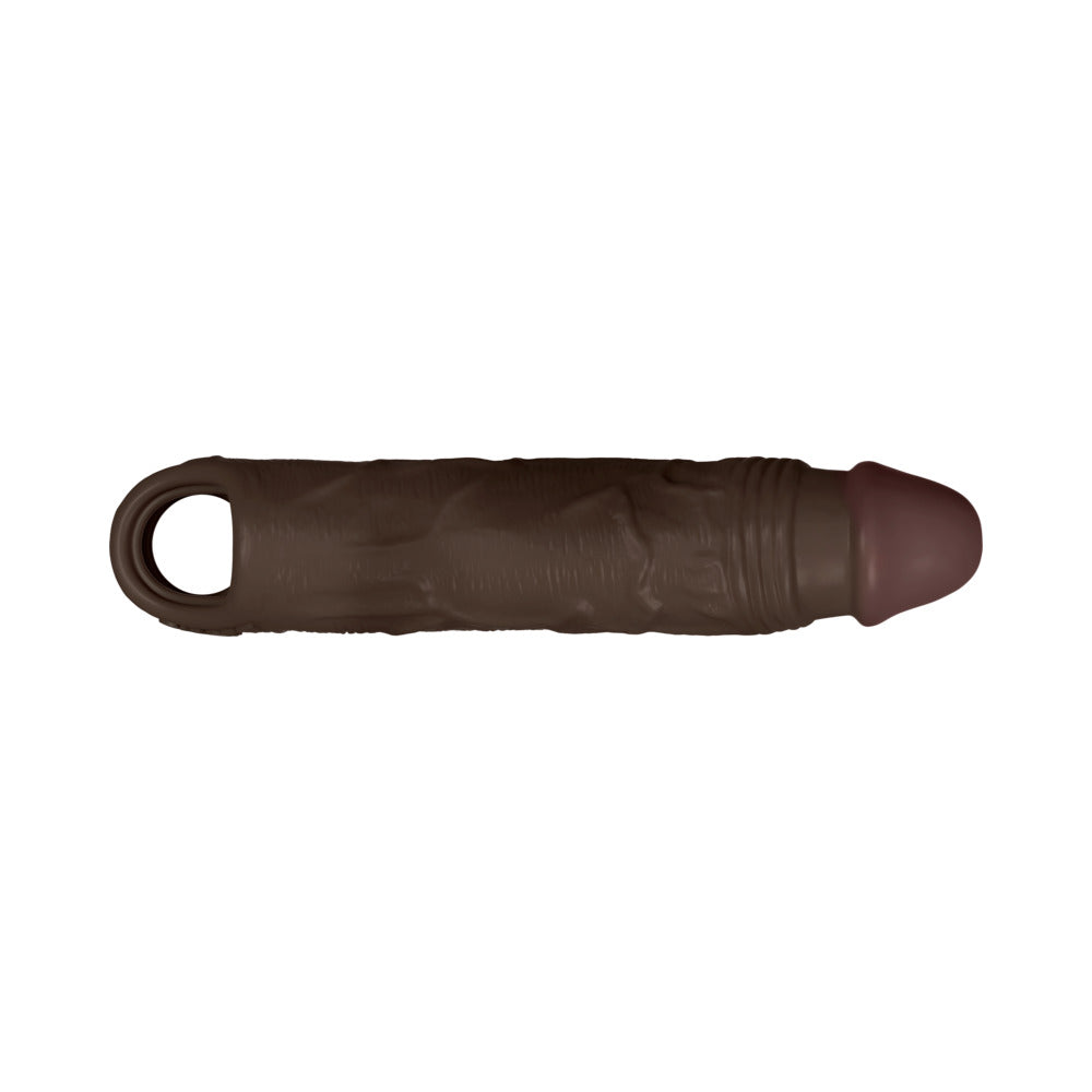 Shaft Model F Flexskin Liquid Silicone 7.8" Sheath - Mahogany
