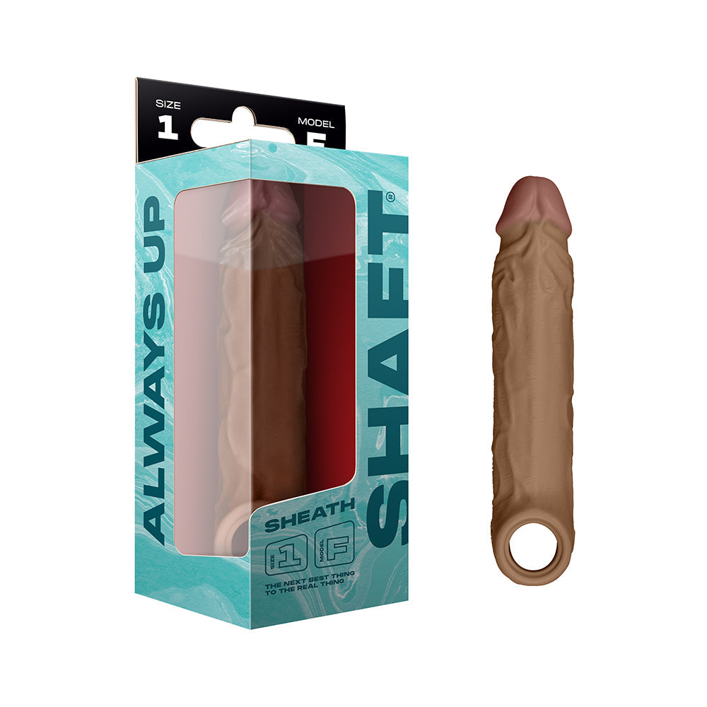 Shaft Model F Flexskin Liquid Silicone 7.8" Sheath - Oak