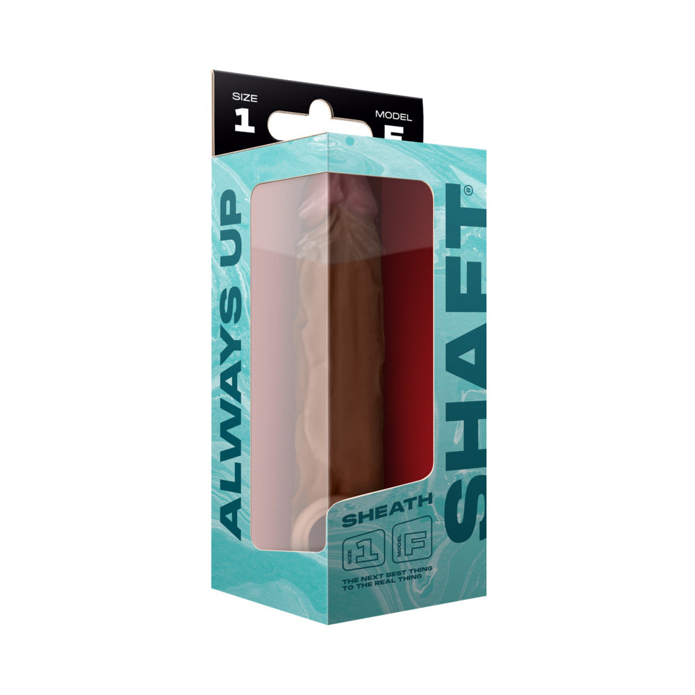 Shaft Model F Flexskin Liquid Silicone 7.8" Sheath - Oak