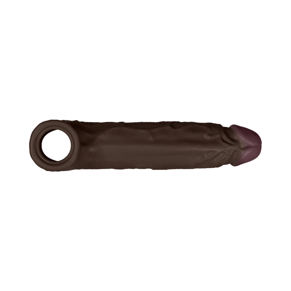 Shaft Model F Flexskin Liquid Silicone 8.8" Sheath - Mahogany