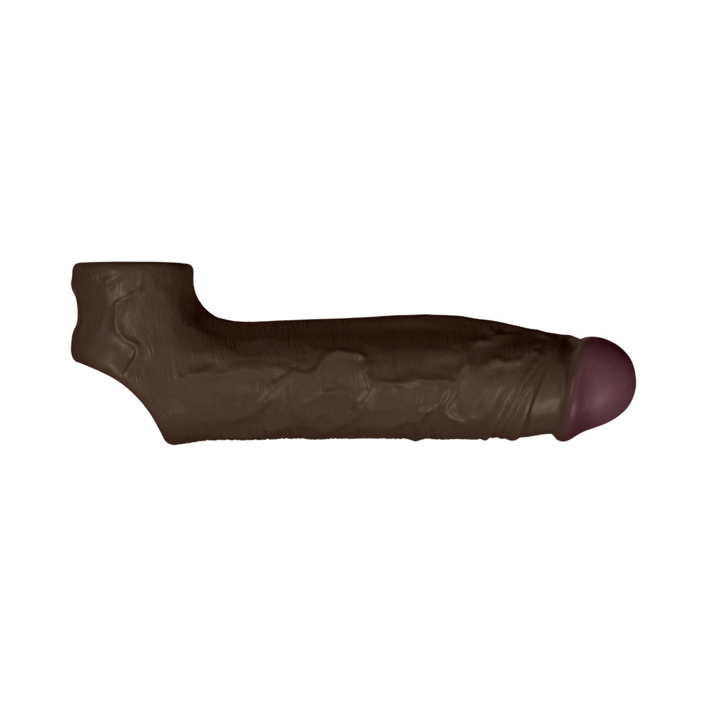 Shaft Model F Flexskin Liquid Silicone 8.8" Sheath - Mahogany