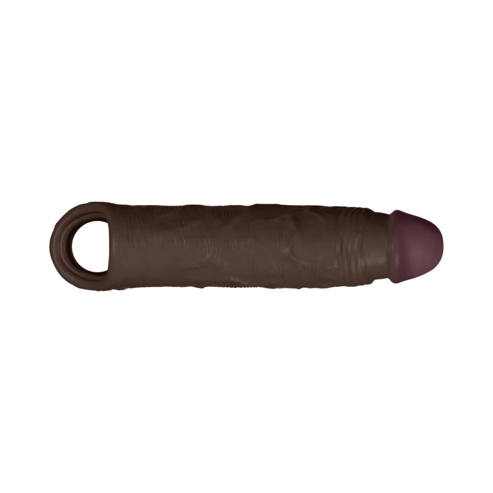 Shaft Model F Flexskin Liquid Silicone 8.8" Sheath - Mahogany
