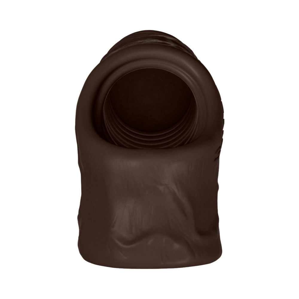 Shaft Model F Flexskin Liquid Silicone 8.8" Sheath - Mahogany
