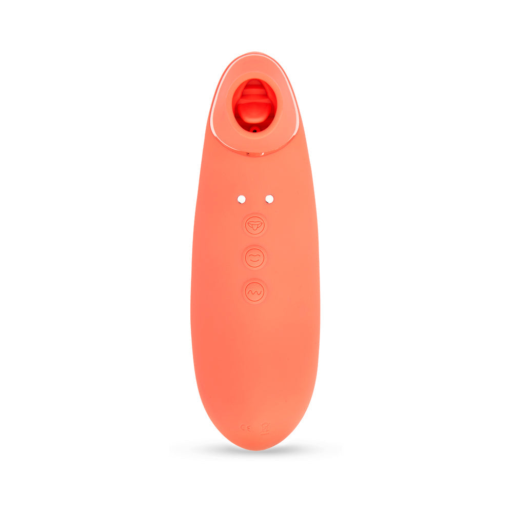 Nu Sensuelle Trinitii 3-in-1 Suction Tongue-Coral