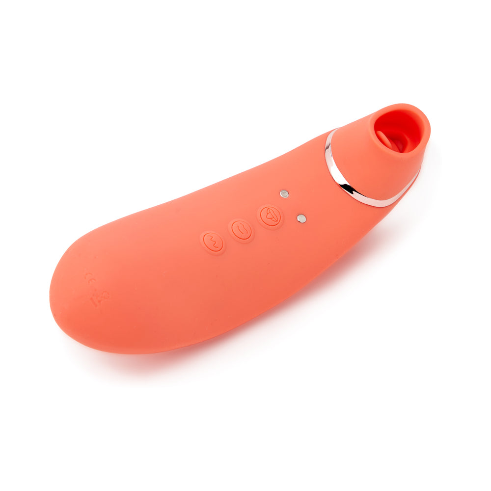 Nu Sensuelle Trinitii 3-in-1 Suction Tongue-Coral