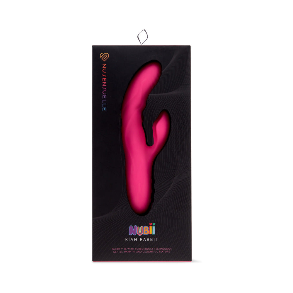 Nu Sensuelle Nubii Kiah Turbo Boost & Heating Dual Stim Rabbit - Pink