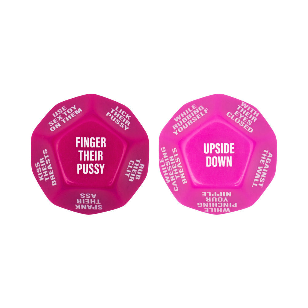 Wood Rocket Gay AF Lesbian Couples Sex Dice Game - Fuchsia