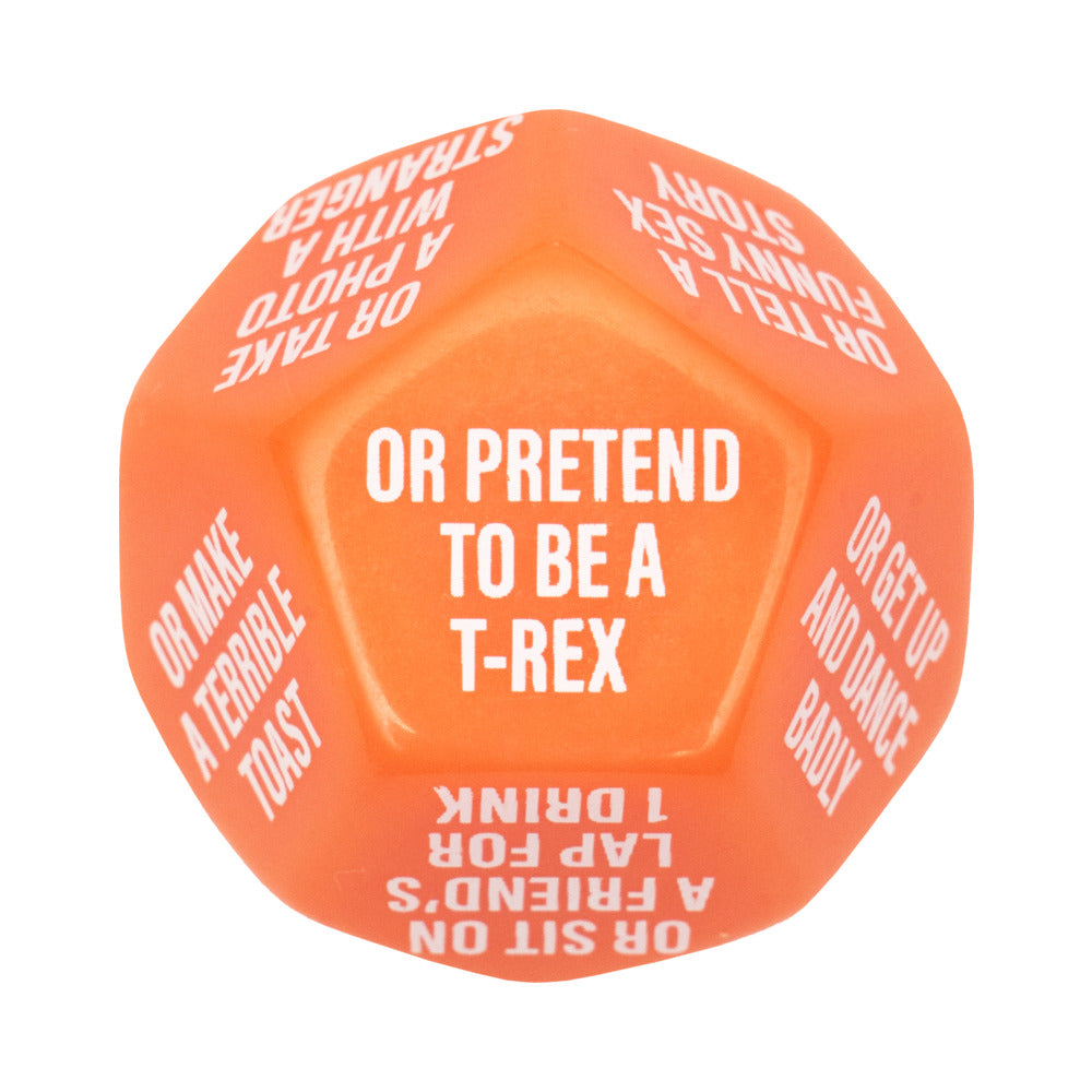 Wood Rocket Girls Night Out Do or Dare Dice Game - Red