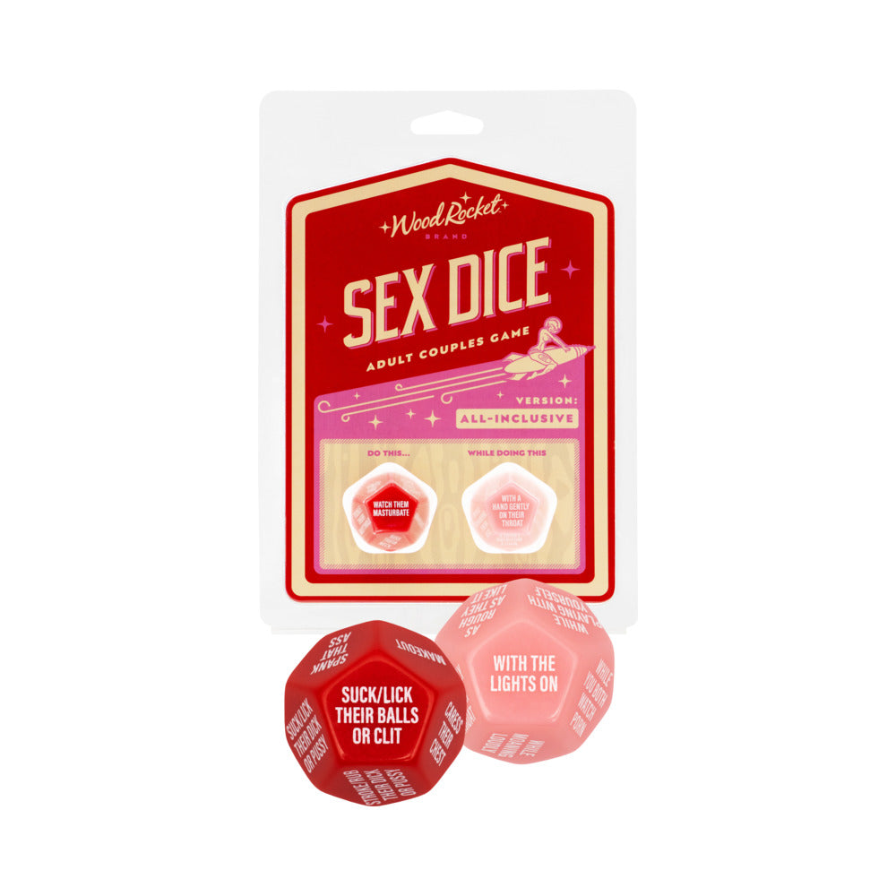 Wood Rocket Adult Couples Sex Dice Game - Red