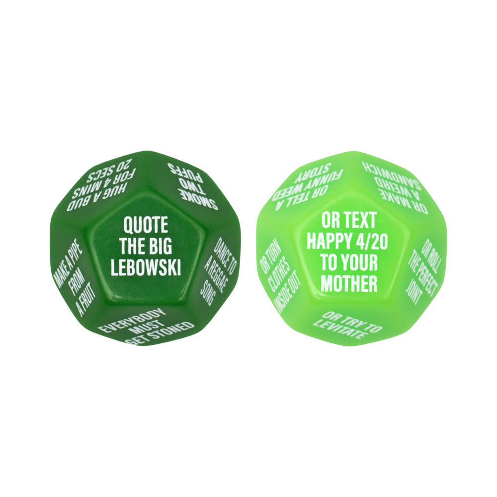 Wood Rocket Stoner Party Dice Game - Green