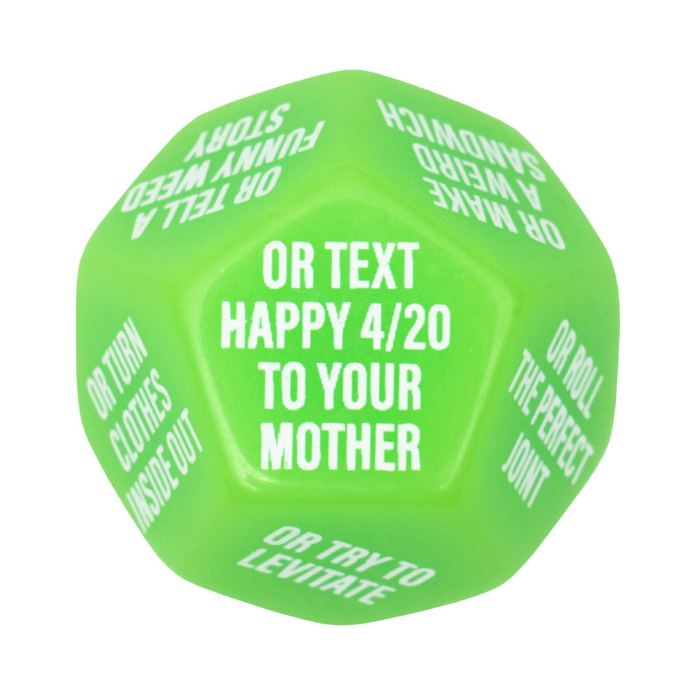 Wood Rocket Stoner Party Dice Game - Green