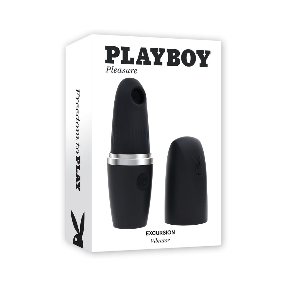 Playboy Pleasures Excursion Clitoral Suction Vibe - Black