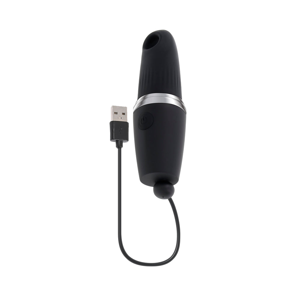 Playboy Pleasures Excursion Clitoral Suction Vibe - Black