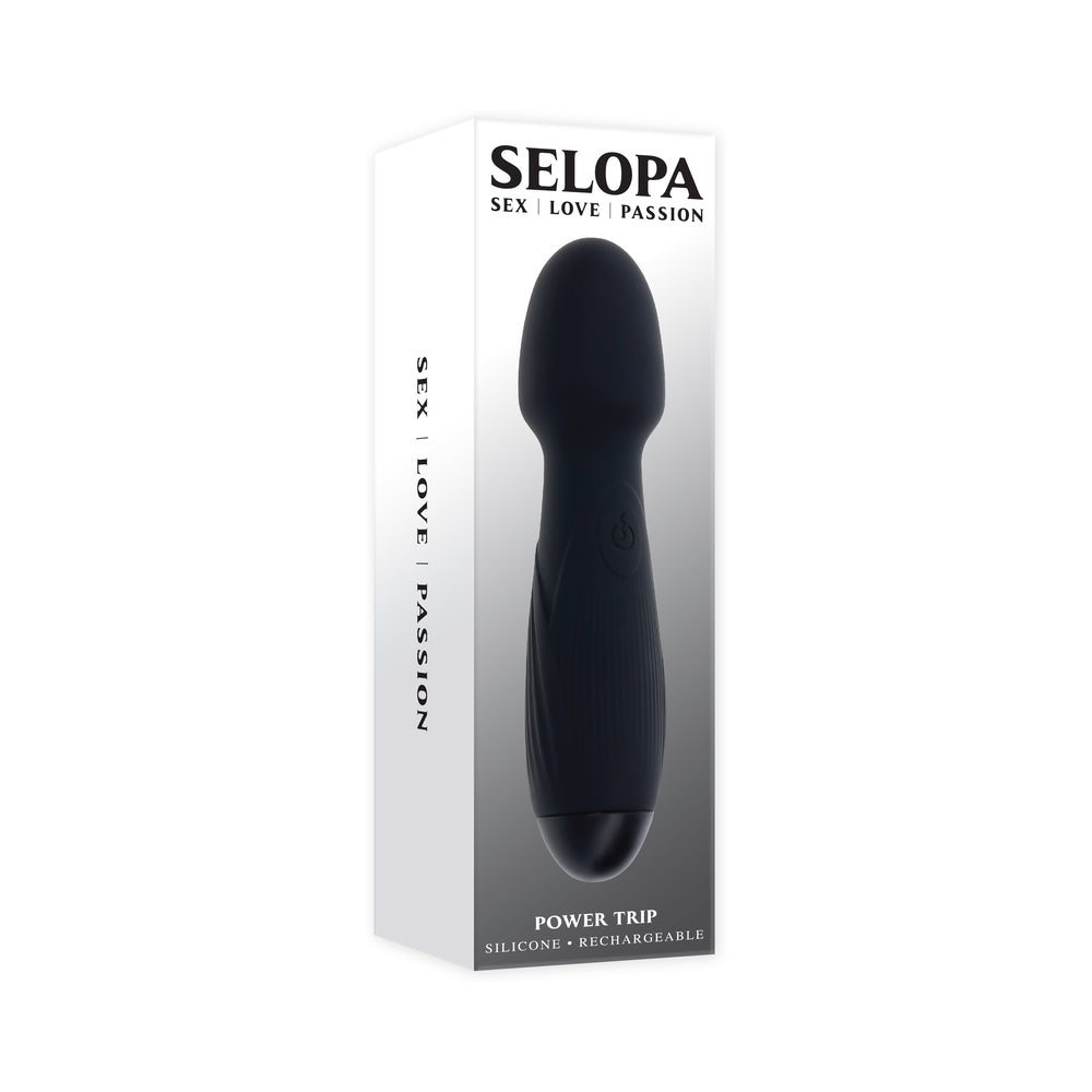 Selopa Power Trip Wand Vibrator - Black