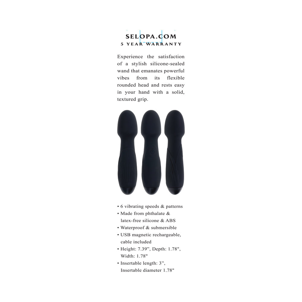 Selopa Power Trip Wand Vibrator - Black