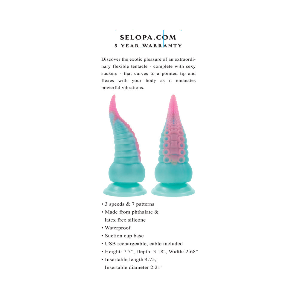 Selopa Stuck On You Tentacle Dildo - Multi Color