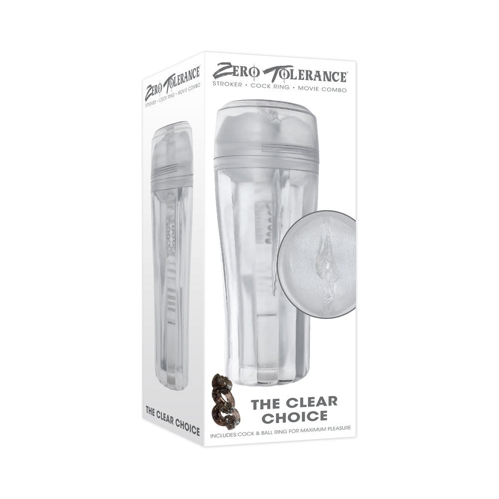 Zero Tolerance The Clear Choice Masturbator - Clear