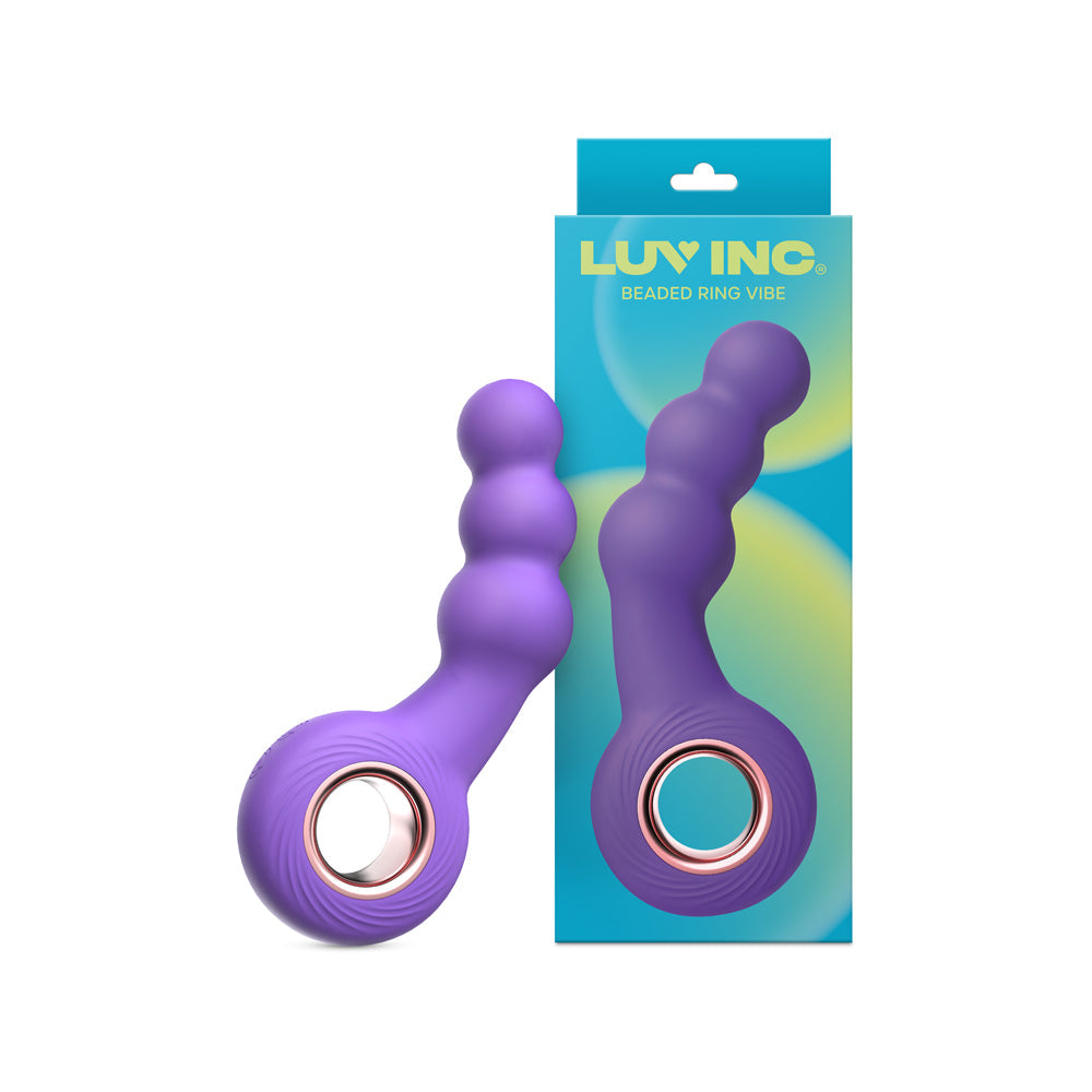 Luv Inc. Beaded Ring Vibrator - Purple