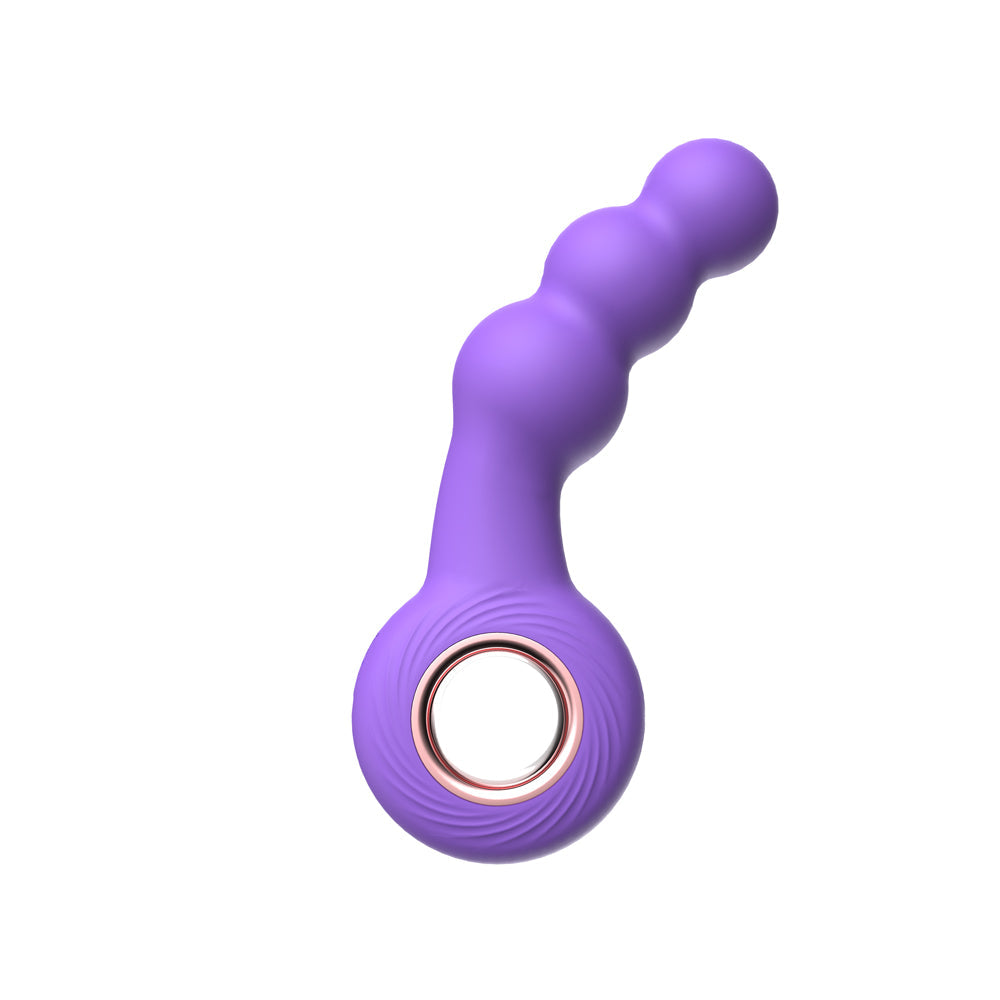 Luv Inc. Beaded Ring Vibrator - Purple