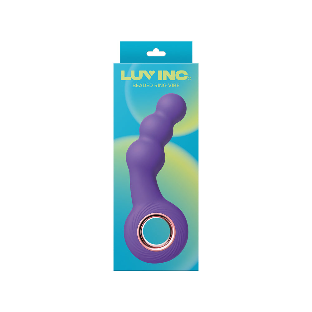 Luv Inc. Beaded Ring Vibrator - Purple