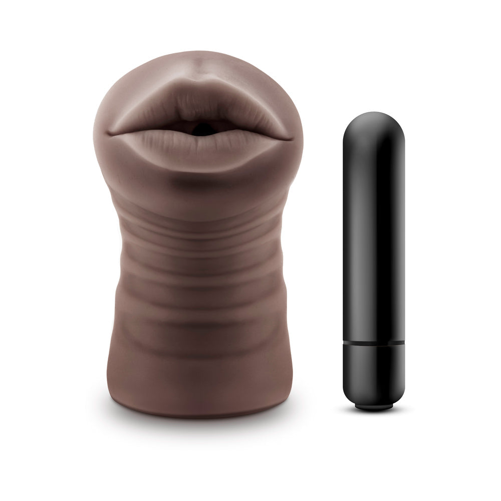 EnLust Vibrating Stroker Krystal-Brown