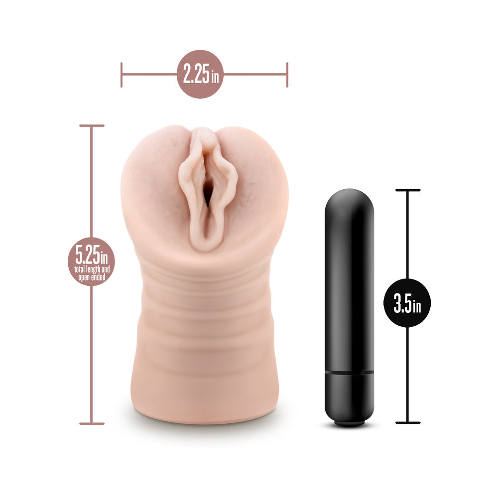 EnLust Vibrating Stroker Destini-Beige