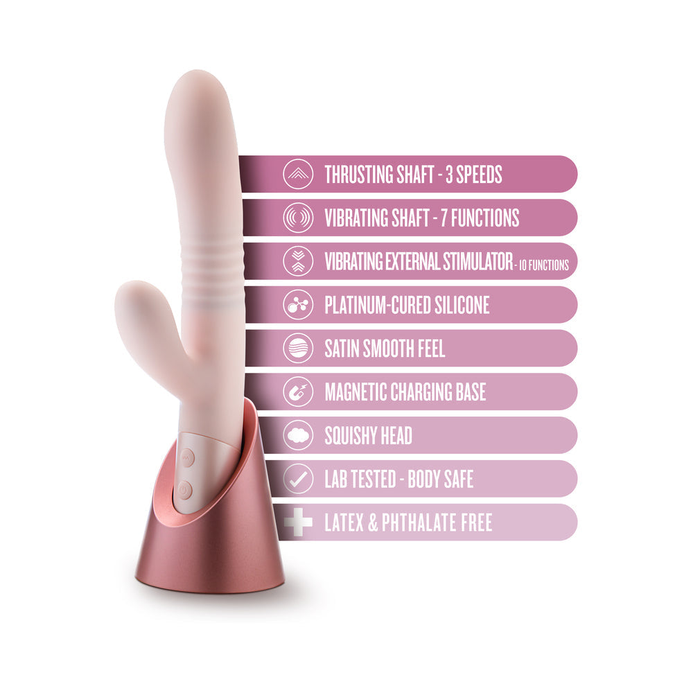 Blush Fraya Rabbit Rechargeable Vibrator - Pink