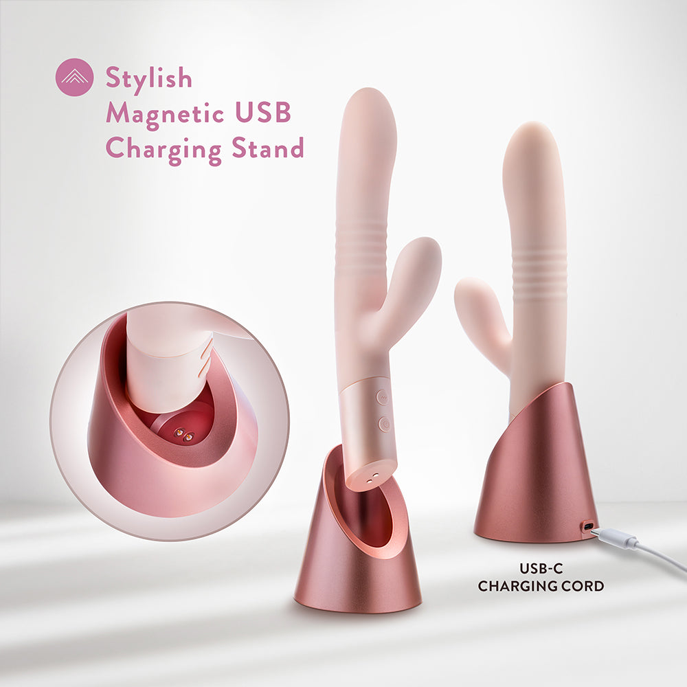 Blush Fraya Rabbit Rechargeable Vibrator - Pink