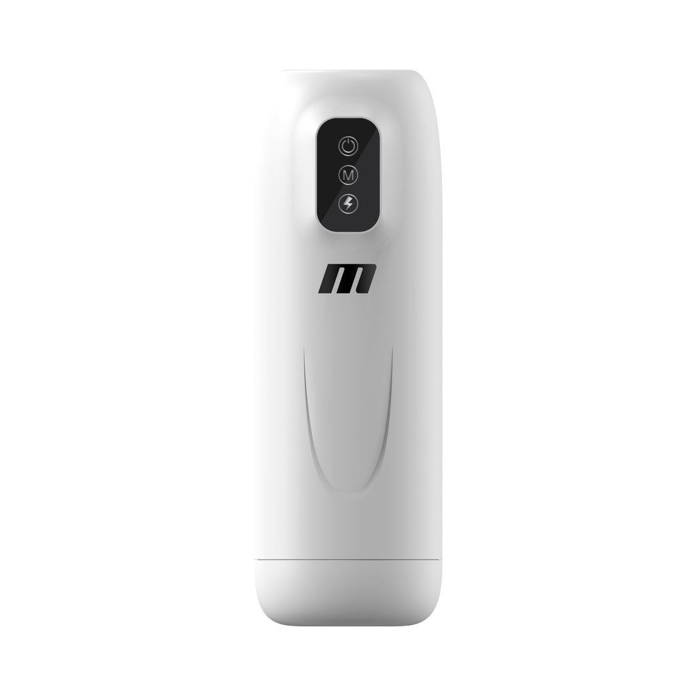 Blush M for Men Robo Bator Powered Vibrating Stroker - White