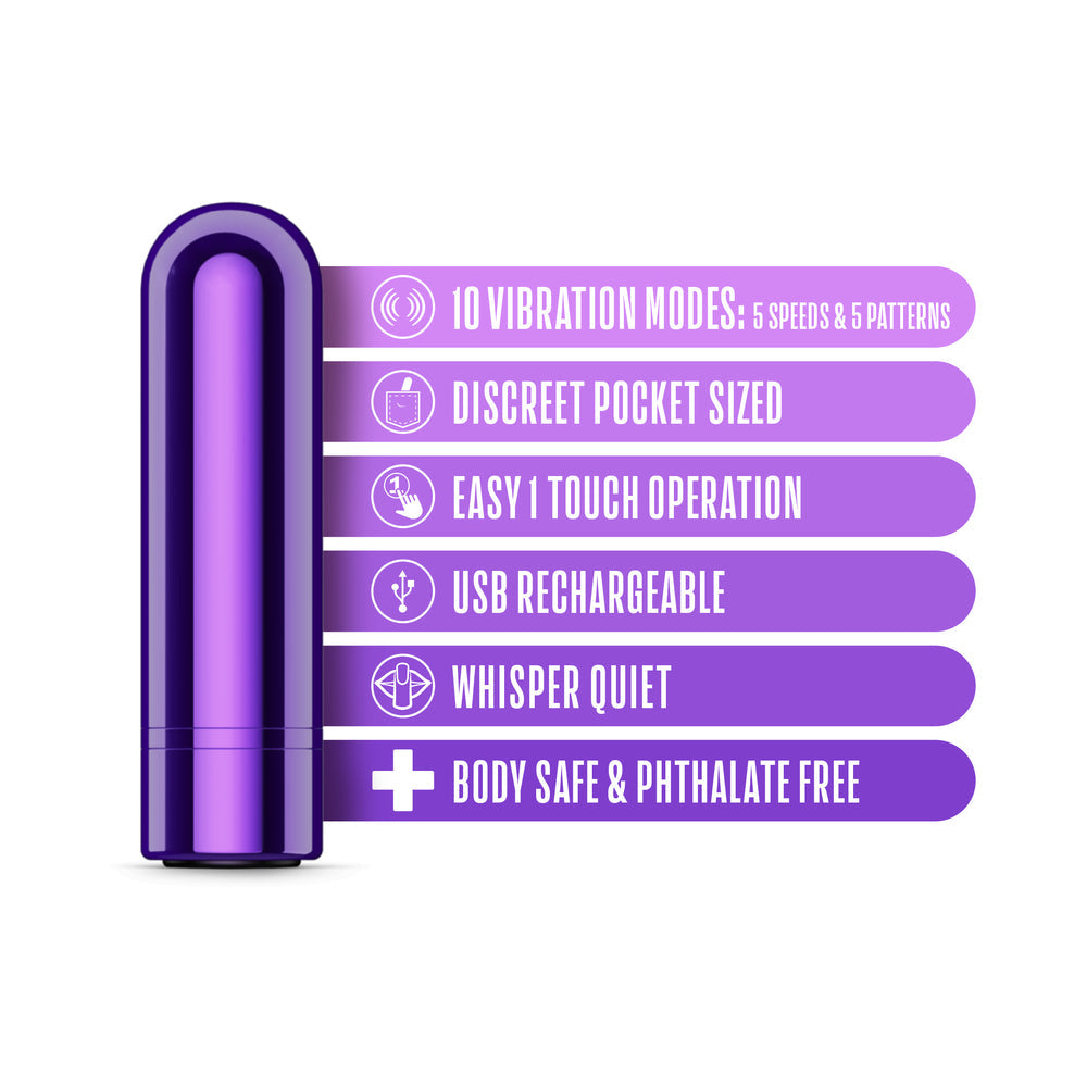 Blush Kool Vibes Mini Rechargeable Bullet - Grape
