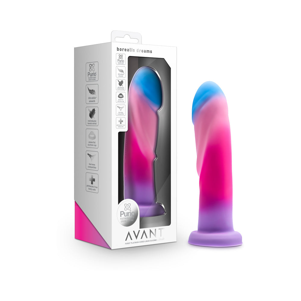 Blush Avant Borealis Dreams Silicone Dildo - Cotton Candy