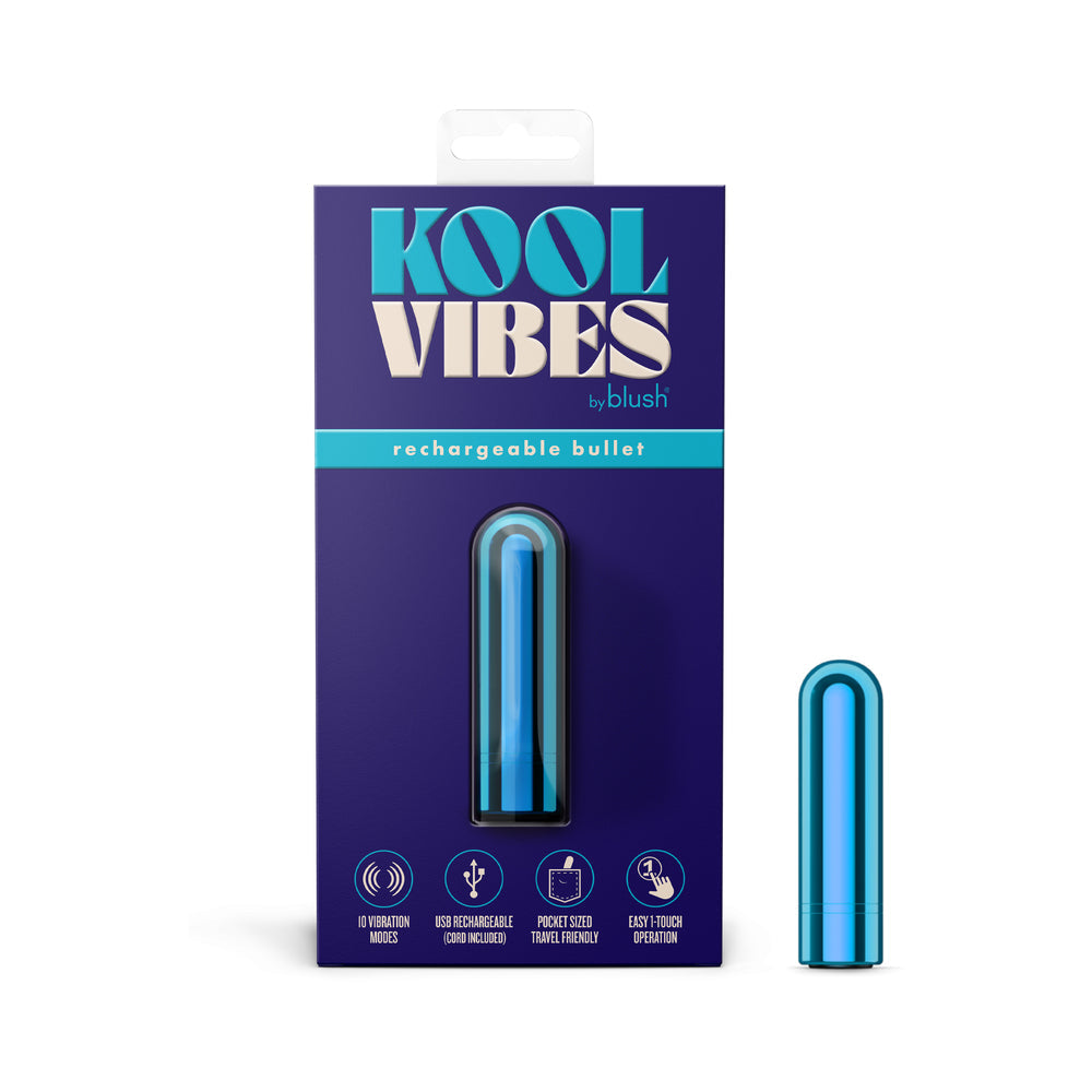 Blush Kool Vibes Mini Rechargeable Bullet - Blueberry