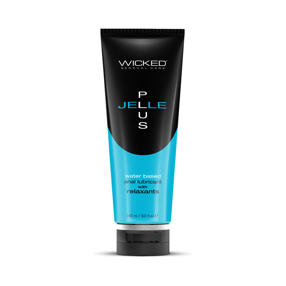 Wicked Sensual Care Aqua Jelle Plus Anal Lubricant with Relaxants 8oz