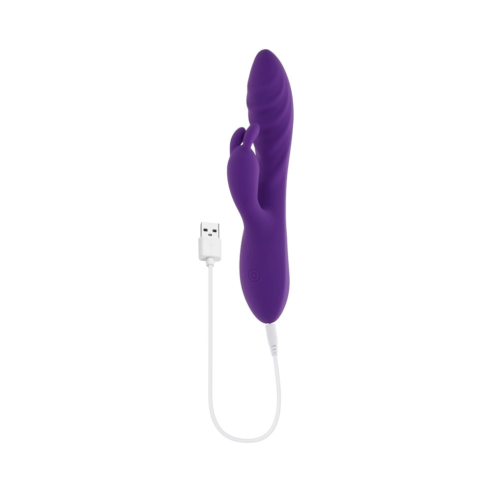 Evolved Wavy Rabbit Vibrator - Purple
