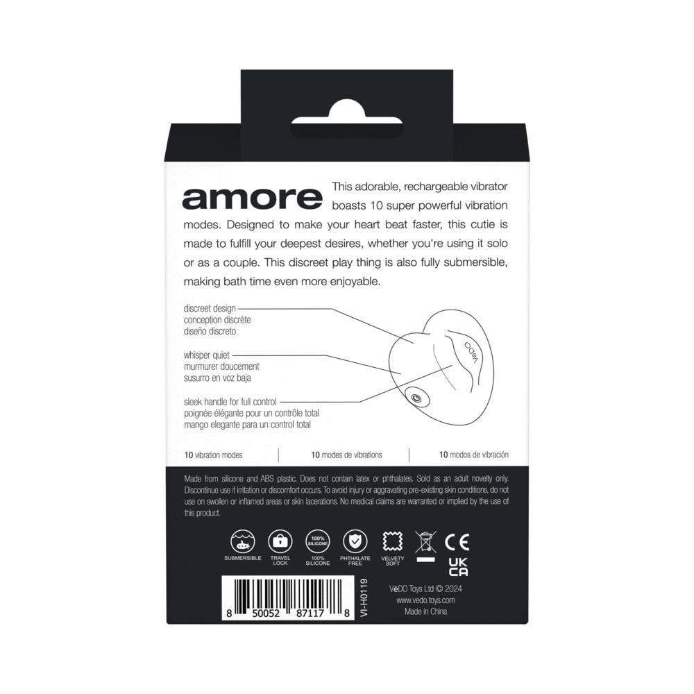 VeDo Amore Rechargeable Pleasure Vibe - Black