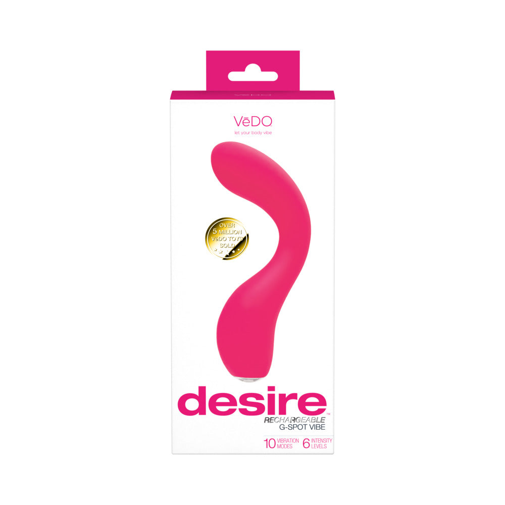 VeDo Desire Rechargeable G-Spot Vibe - Pink