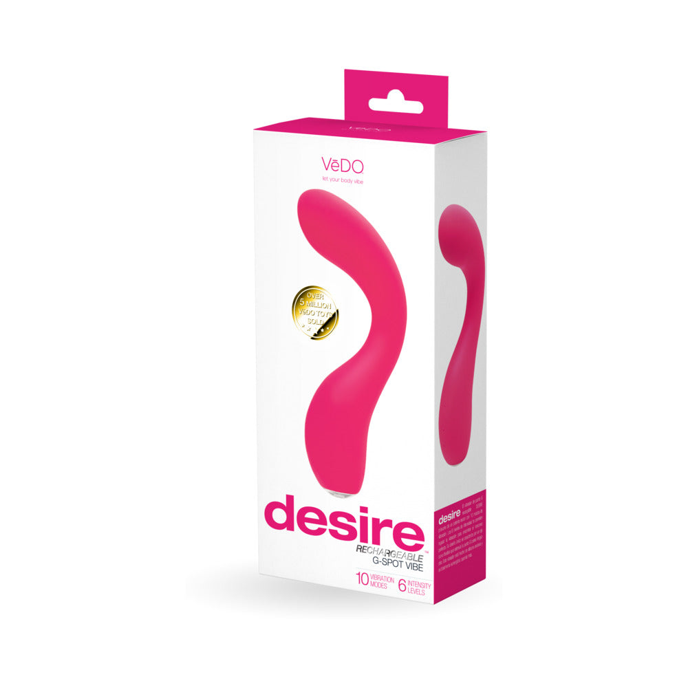 VeDo Desire Rechargeable G-Spot Vibe - Pink