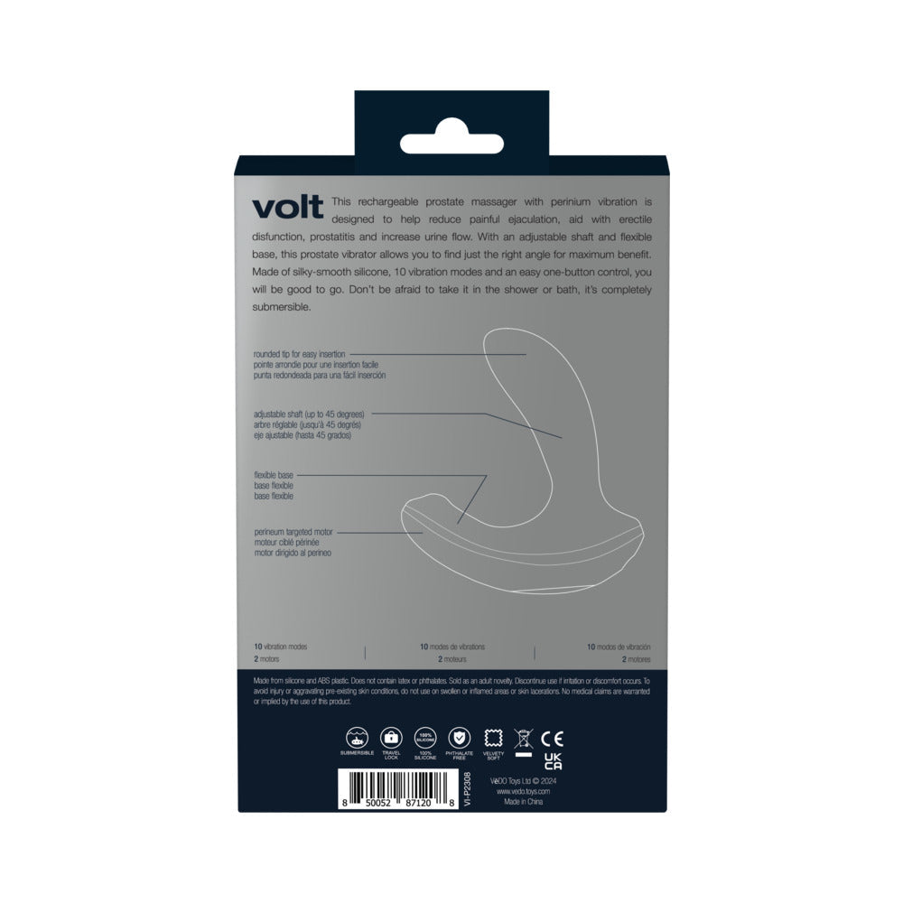 VeDo Volt Rechargeable Prostate Vibe - Black