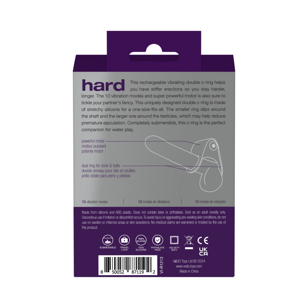 VeDo Hard Rechargeable C-Ring - Purple
